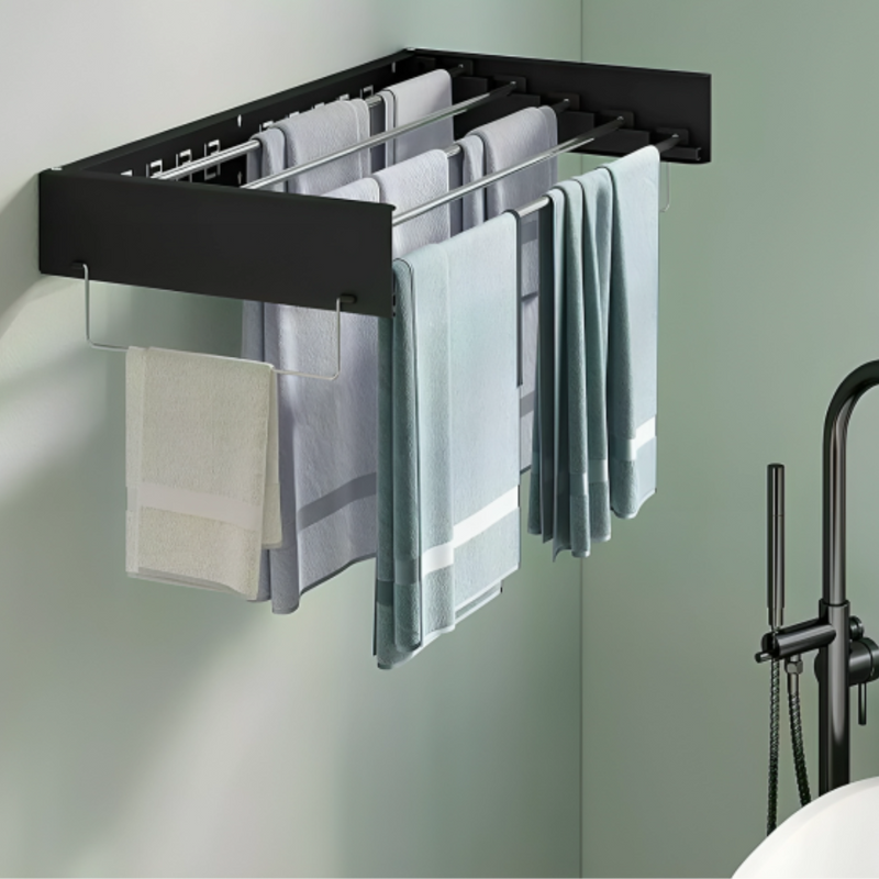 SpaceSaver Wall-Mounted Drying Rack