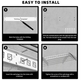 SpaceSaver Wall-Mounted Drying Rack